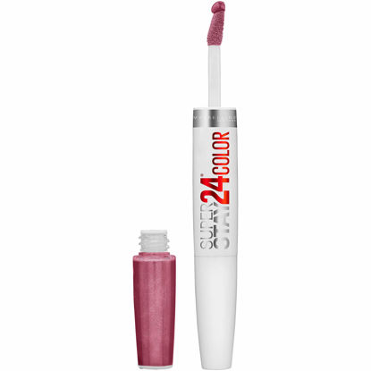 Picture of Maybelline New York Super Stay 24, 2-Step Liquid Lipstick Makeup, Long Lasting Highly Pigmented Color with Moisturizing Balm, Frozen Rose, Mauve Pink, 1 Count