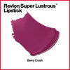 Picture of Revlon Super Lustrous Lipstick, High Impact Lipcolor with Moisturizing Creamy Formula, Infused with Vitamin E and Avocado Oil in Berries, Berry Crush (771) 0.15 oz