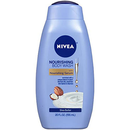 Picture of NIVEA Shea Butter Nourishing Body Wash, Moisturizing Body Wash for Dry Skin, 20 Fl Oz Bottle