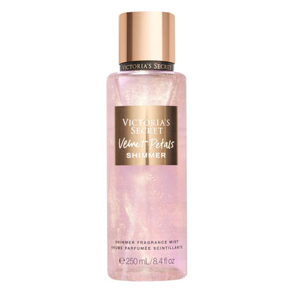 Picture of Victoria's Secret Velvet Petals Shimmer Body Mist for Women, Perfume with Notes of Lush Blooms and Almond Glaze, Womens Body Shimmer Spray, Made you Shimmer Women’s Fragrance - 250 ml / 8.4 oz