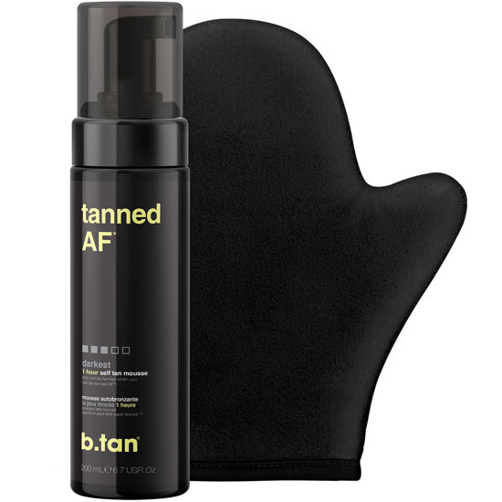 b.tan tanned AF - self tan mousse, 6.7 fl oz