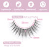 Picture of Kiromiro Eyelashes Wispy 10mm False Lashes Natural Look Fluffy 3D Mink Lashes Short Strip Lashes Pack