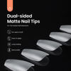 Picture of Beetles Gel Nail Tips for Nails Art, 510Pcs Matte Short Coffin False Nails Tips Fake Clear Gel Tips Acrylic Press on Need Nail Glues for Gel Polish/Dip Powder/Poly Extension Gel Nail Art