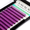 Picture of Colored Lash Extensions 0.07mm CC Curl Violet Individual Volume Lashes Extensions 8-15 Mix Length Color Eyelash Extensions for Salon (Violet 0.07-CC, 8-15mm)