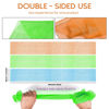 Picture of 3 Pieces African Bath Sponge African Net Long Net Bath Sponge Exfoliating Shower Body Scrubber Back Scrubber Skin Smoother,Great for Daily Use (Orange、Blue、Green)