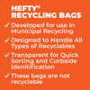 Picture of Hefty Recycling Trash Bags, Blue, 13 Gallon, 60 Count