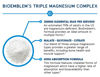 Picture of BioEmblem Triple Magnesium Complex | 300mg of Magnesium Glycinate, Malate, & Citrate for Muscles, Nerves, & Energy | High Absorption | Vegan, Non-GMO | 90 Capsules