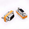 Picture of DB9 null modem male to female slimline data transfer serial port adapter 2 Pack