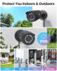 Picture of ZOSI H.265+1080p Home Security Camera System,8 Channel 5MP Lite Surveillance DVR with Hard Drive 1TB and 4 x 1080p Weatherproof CCTV Bullet Camera Outdoor Indoor with 80ft Night Vision, Motion Alerts