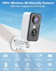 Picture of Solar Wireless Cameras for Home Security Outdoor, 2K Color Night Vision Battery Solar Powered WiFi Security Camera Motion Detection Alarm 2-Way Talk Waterproof Cloud/SD Storage Outdoor Camera Wireless