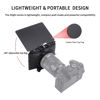 Picture of Foto4easy 4x4/4x5.65 Lightweight Mini Matte Box with 15mm Rod Support for DSLR Mirrorless Cameras,Compatible with 52mm/55mm/58mm/62mm/67mm/72mm/77mm/82mm Lens