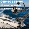 Picture of 010-10551-00 Marine Network Cable 20 Foot fit Marine RJ45 Compatible with Garmin Navigation Screen Devices