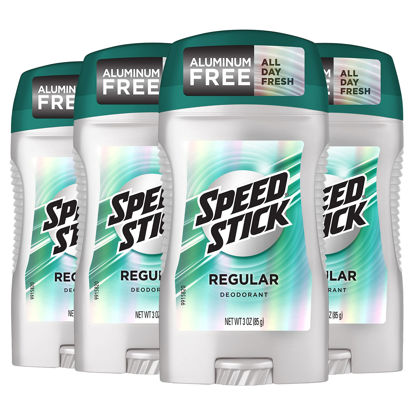 Picture of Speed Stick Men's Deodorant, Regular, 3 Ounce, 4 Pack