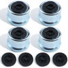 Picture of iBroPrat 4PCS 1.98" Trailer Hub Cap,Trailer Axle Bearing Dust Cap Cup Grease Cover with 8 Rubber Plugs,Bolt Metal Trailer Axle Wheel Bearing and Hub Dust Caps for Most 2000 to 3500 Pound Axles Dexter