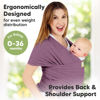 Picture of KeaBabies Baby Wrap Carrier - All in 1 Original Breathable Baby Sling, Lightweight, Hands Free Baby Carrier Sling, Baby Carrier Wrap, Baby Carriers for Newborn, Infant, Baby Wraps Carrier (Dark Mauve)