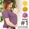 Picture of KeaBabies Baby Wrap Carrier - All in 1 Original Breathable Baby Sling, Lightweight, Hands Free Baby Carrier Sling, Baby Carrier Wrap, Baby Carriers for Newborn, Infant, Baby Wraps Carrier (Dark Mauve)