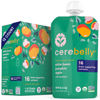 Picture of Cerebelly Baby Food Pouches - White Bean Pumpkin Apple (4 oz, 12 Count) Toddler Snacks - 16 Brain-supporting Nutrients from Superfoods - Healthy Snacks, Gluten-Free, BPA-Free, Non-GMO, No Added Sugar