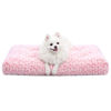 Picture of Washable Dog Bed Deluxe Plush Dog Crate Beds Fulffy Comfy Kennel Pad Anti-Slip Pet Sleeping Mat for Large, Jumbo, Medium, Small Dogs Breeds, 29" x 21", Pink