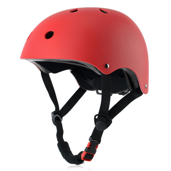 Picture of Kids Bike Helmet, Adjustable and Multi-Sport, from Toddler to Youth, 3 Sizes (Red)