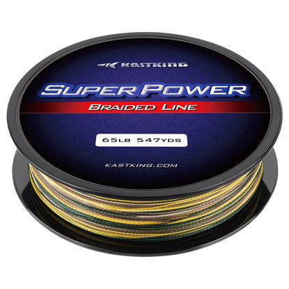 Picture of KastKing Superpower Braided Fishing Line, Camo, 20LB, 547 Yds