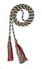 Picture of Graduation Honor Cord - RED/Kelly/White - Every School Color Available - Made in USA - by Tassel Depot