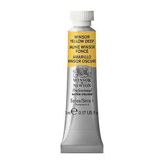 Picture of Winsor & Newton Professional Watercolor, 5ml (0.17-oz) Tube, Winsor Yellow Deep