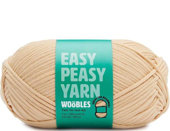 The Woobles Easy Peasy Yarn, Crochet & Knitting Yarn for Beginners with  Easy-to-See Stitches - Yarn for Crocheting - Worsted Medium #4 Yarn -  Cotton-Nylon Blend : : Home
