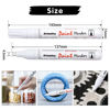 Picture of White Paint Pens marking pens Permanent Markers - 2 Pack Oil Based Quick Dry Waterproof Markers for Tire, Rubber,Wood, Rocks, Metal, Canvas,Plastic, Dark Surface,Craft Art Supplies,Medium Point