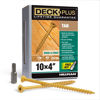 Picture of Deck Plus 48423 Wood Screws #10 x 4", Tan, 1lb Box, 43 pieces