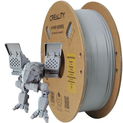 Picture of Creality PLA Filament Pro, Hyper PLA High Speed 3D Printer Filament, 1.75mm Grey Printing Filament, 1kg(2.2lbs)/Spool, Dimensional Accuracy ±0.03mm. Fit Most FDM Printer