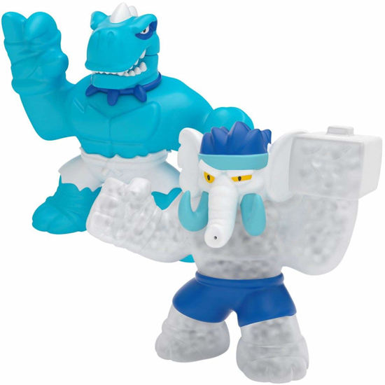 Picture of Heroes of Goo Jit Zu Dino Power Versus Pack Versus Pack - 2 Action Figures - Artic Showdown - Tyro Vs Gigatusk