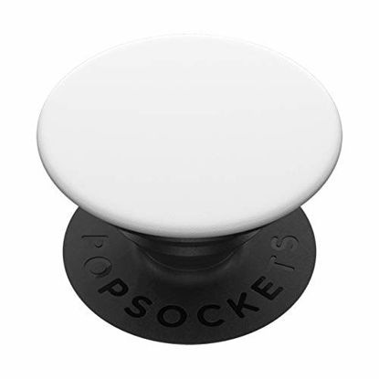 Picture of PopSockets: Phone Grip with Expanding Kickstand, Pop Socket for Phone - White on Black