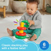 Picture of Fisher-Price Baby Stacking Toy Holiday Rock-A-Stack With 5 Rings And Bat-At Rocker Base For Ages 6+ Months, Red & Green