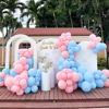 Picture of RUBFAC Pink Balloons 129pcs Light Pink Balloons Different Sizes 18 12 10 5 Inch Pastel Pink Balloons for Happy Birthday Wedding Anniversary Baby Shower Garland Arch Party Decoration