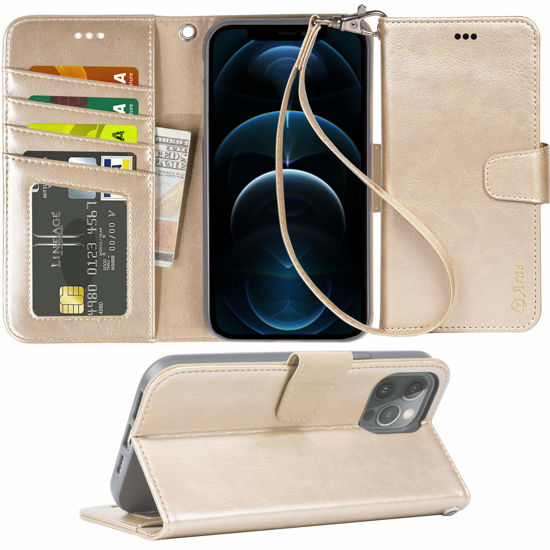 GetUSCart Arae for iPhone 12 Pro max Case with Credit Card Holder