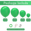 Picture of Green Balloons 110 Pcs Green Balloon Garland Kit Different Sizes 5 10 12 18 Inch Green Balloons for Birthday St. Patrick's Day Decorations