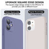 Picture of Vooii Compatible with iPhone 11 Case, Upgraded Liquid Silicone with [Square Edges] [Camera Protection] [Soft Anti-Scratch Microfiber Lining] Phone Case for iPhone 11 6.1 inch - Lavender Grey