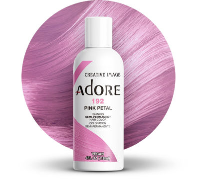 Picture of Adore Semi Permanent Hair Color - Vegan and Cruelty-Free Hair Dye - 4 Fl Oz - 192 Pink Petal (Pack of 1)