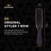 Picture of Jack Dean by Denman Curly Hair Brush D3 (All Black) 7 Row Styling Brush for Detangling, Separating, Shaping and Defining Curls - For Women and Men