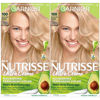 Picture of Garnier Hair Color Nutrisse Nourishing Creme, 100 Extra-Light Natural Blonde (Chamomile) Permanent Hair Dye, 2 Count (Packaging May Vary)