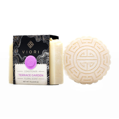 Picture of VIORI Terrace Garden Shampoo & Conditioner Bar Set - Handcrafted with Longsheng Rice Water & Natural Ingredients - Sulfate-free, Paraben-free, Phthalate-free, 100% Vegan