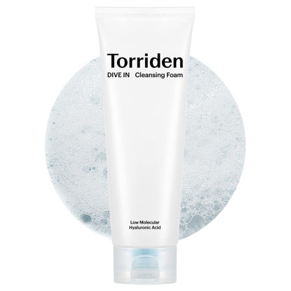 Picture of Torriden DIVE-IN Cleansing Foam Face Wash 5.07 fl oz., Hydrating Daily Facial Cleanser for All and Sensitive Skin, with Hyaluronic Acid, Panthenol, Allantoin | Vegan and Cruelty Free Korean Skin Care