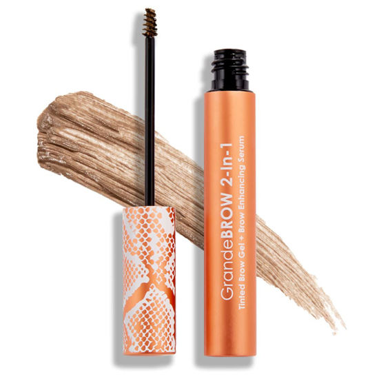 Picture of GrandeBROW 2-in-1 Tinted Brow Gel + Brow Enhancing Serum, Light