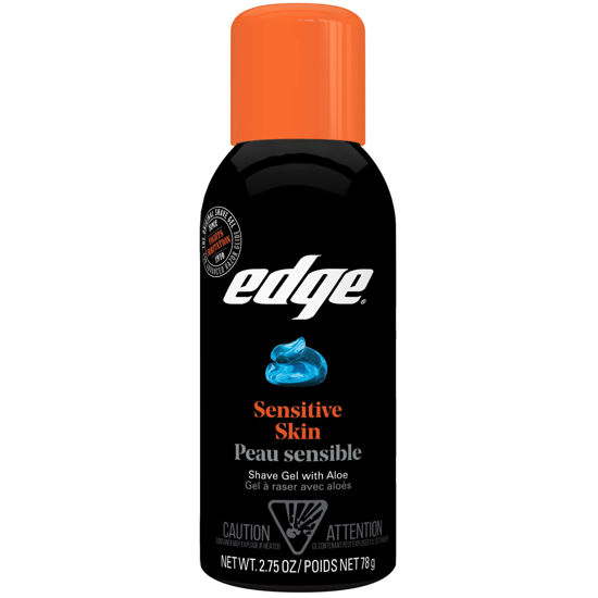 Picture of Edge Men's Sensitive Skin Formula Shave Gel with Soothing Aloe, 2.75 Ounce
