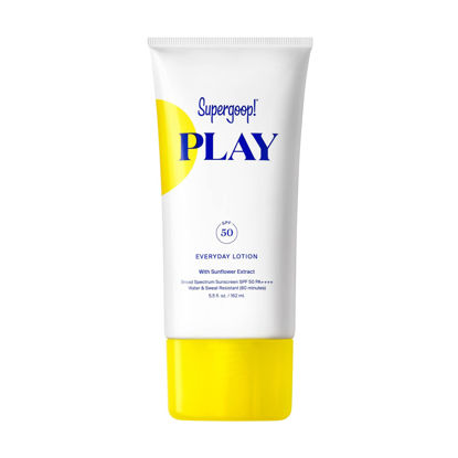 Picture of Supergoop! PLAY Everyday Lotion SPF 50-5.5 fl oz - Broad Spectrum Body & Face Sunscreen for Sensitive Skin - Great for Active Days - Fast Absorbing, Water & Sweat Resistant - Reef Friendly