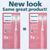 Picture of PHILIPS Sonicare 4100 Power Toothbrush, Rechargeable Electric Toothbrush with Pressure Sensor, Deep Pink HX3681/26