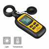 Picture of Light Meter Digital Illuminance Meter Handheld Ambient Temperature Measurer with Range up to 200,000 Lux Luxmeter with 4 Digit Color LCD Screen