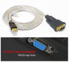 Picture of DTech Serial Cable to USB Adapter DB9 Male RS232 Port Supports Windows 11 10 8 7 Mac (6 Feet, PL2303)