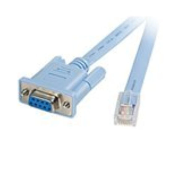 Picture of RW RoutersWholesale DB9 to RJ45 Console Cable 72-3383-01 Compatible/Replacement for Cisco CAB-CONSOLE-RJ45=