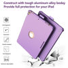 Picture of iPad 9th Generation Case with Keyboard for iPad 10.2" 9th 2021/8th 2020/7th 2019/Air 3/Pro 10.5,10 Color Backlit Bluetooth Keyboard,360° Screen Rotatable iPad Case with Apple Pencil Holder(Purple)